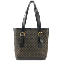 Load image into Gallery viewer, CELINE Macadam Tote bag Black Vintage Old celine　628gkb
