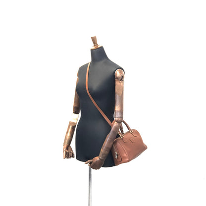 CELINE Blason embossed 2Way Bostonbag Handbag Shoulderbag Brown Vintage Old CELINE 2ungjn