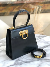 Load image into Gallery viewer, Salvatore Ferragamo Gancini Crossbody Handbag Shoulderbag Black Vintage Old eyft2n
