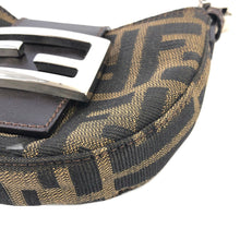 Load image into Gallery viewer, FENDI Zucca Croissant Micro Jacquard Handbag Brown Vintage Old h6grtp
