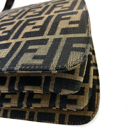 FENDI Zucca Jacquard Hand Bag Brown vintage Old nefbes