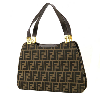 FENDI Zucca Jacquard Hand Bag Brown vintage Old nefbes