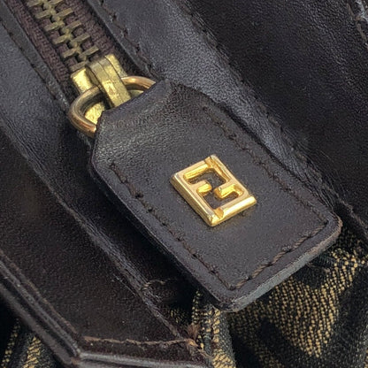 FENDI Zucca Jacquard Hand Bag Brown vintage Old nefbes