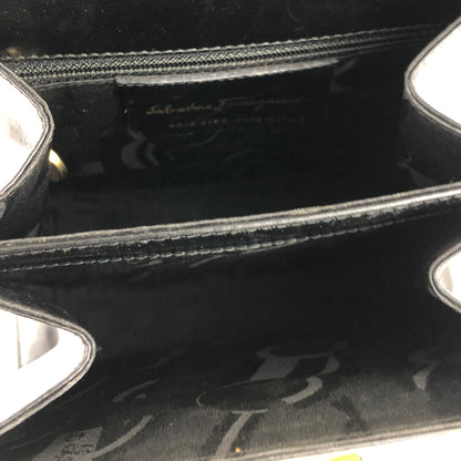 Salvatore Ferragamo Gancini 2way Crossbody Shoulderbag Handbag Black Vintage Old tz8wtc