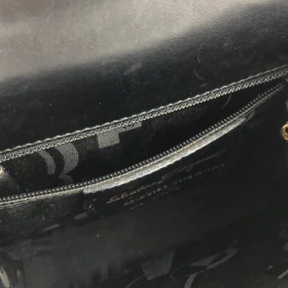 Salvatore Ferragamo Gancini 2way Crossbody Shoulderbag Handbag Black Vintage Old tz8wtc