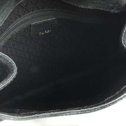 GUCCI Horsebit Suede One shoulder bag Black Vintage Old Gucci ihd6mn