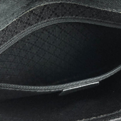 GUCCI Horsebit Suede One shoulder bag Black Vintage Old Gucci ihd6mn