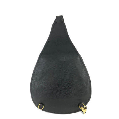 GUCCI Horsebit Suede One shoulder bag Black Vintage Old Gucci ihd6mn