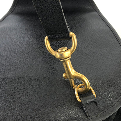 GUCCI Horsebit Suede One shoulder bag Black Vintage Old Gucci ihd6mn
