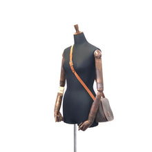 Load image into Gallery viewer, CELINE Macadam Blason embossed Flap Crossbody Shoulder bag Brown Vintage Old Celine 55cwnj
