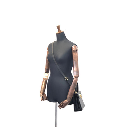 Salvatore Ferragamo Gancini 2way Crossbody Shoulderbag Handbag Black Vintage Old tz8wtc