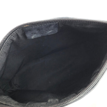 Christian Dior Trotter Oblique Jaguard Pouch Navy Vintage Old k6r43h