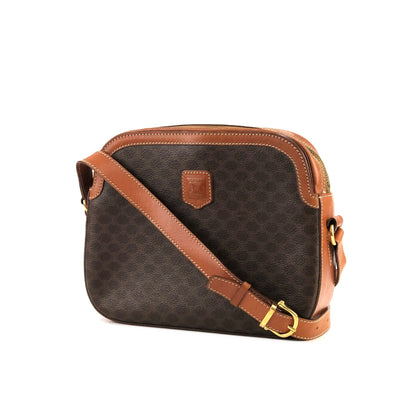 CELINE Macadam Crossbody Shoulder bag Brown Vintage Old CELINE hn4kps