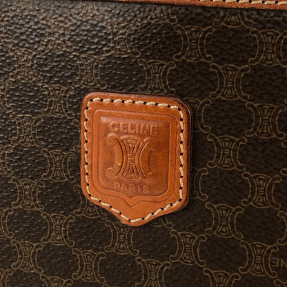 CELINE Macadam Crossbody Shoulder bag Brown Vintage Old CELINE hn4kps