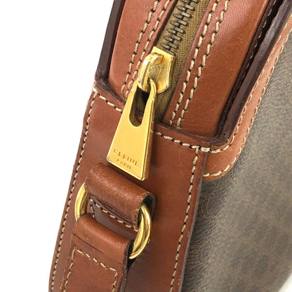 CELINE Macadam Crossbody Shoulder bag Brown Vintage Old CELINE hn4kps