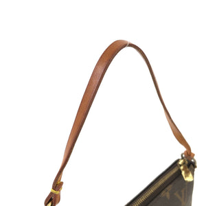 LOUIS VUITTON Monogram accessoire M51980 Small Handbag Brown Vintage Old 4x2wvi