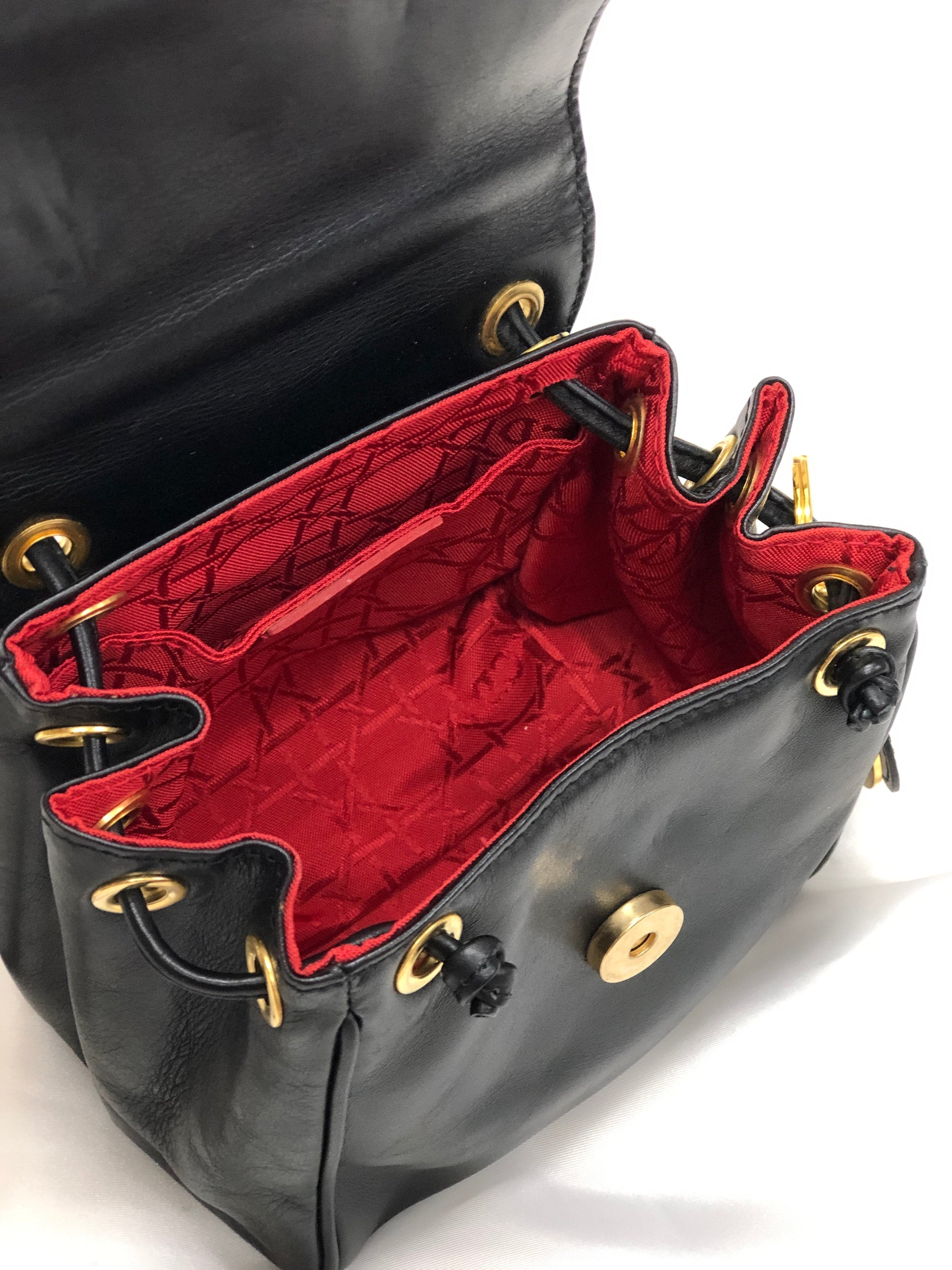 Christian Dior Cannage Logo Charm Leather Mini bag Shoulder bag Pochet –  VintageShop solo