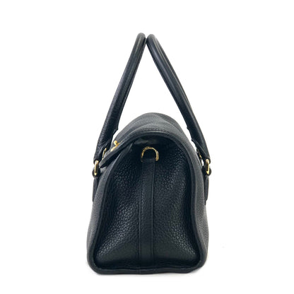 LOEWE Alamo Anagram Turn lock Handbag Shoulderbag Black Vintage Old 8x57zd