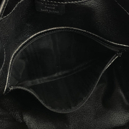 CELINE Macadam Drawstring shoulder bag Black Vintage Old CELINE 3e3bei