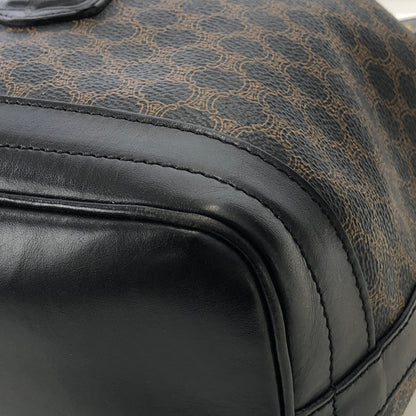 CELINE Macadam Drawstring shoulder bag Black Vintage Old CELINE 3e3bei