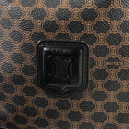 CELINE Macadam Drawstring shoulder bag Black Vintage Old CELINE 3e3bei