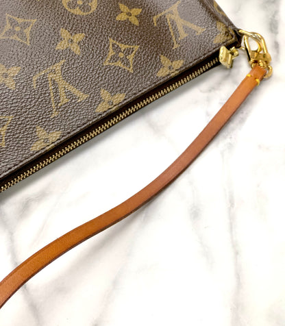 LOUIS VUITTON Monogram accessoire M51980 Handbag Brown Vintage Old tcubxr