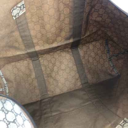 GUCCI GG plus Sherryline Big Tote bag Travel bag Beige Vintage Old Gucci 6ksz2a