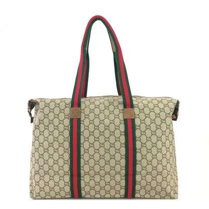 GUCCI GG plus Sherryline Big Tote bag Travel bag Beige Vintage Old Gucci 6ksz2a
