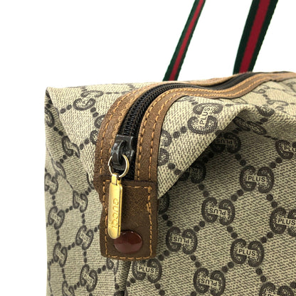 GUCCI GG plus Sherryline Big Tote bag Travel bag Beige Vintage Old Gucci 6ksz2a