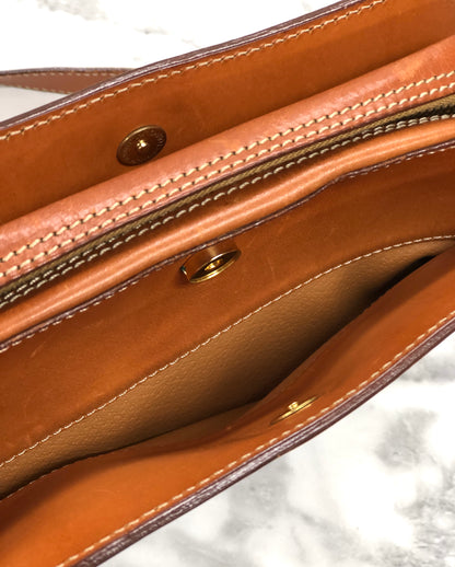 CELINE Macadam Crossbody Shoulder bag Brown Vintage Old CELINE hn4kps