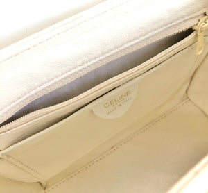 CELINE Starball Handbag Shoulderbag White Old Celine Vintage h3thd8