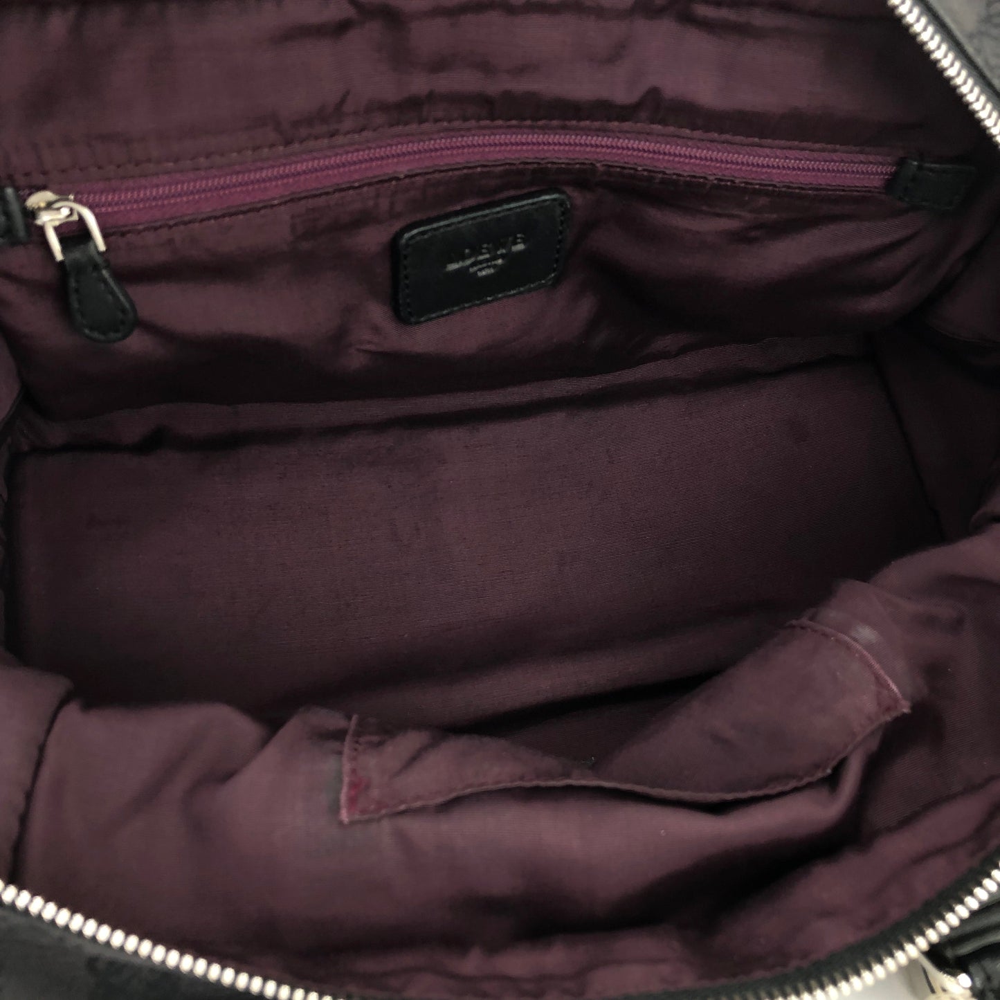 LOEWE Amazona 28 Anagram Pattern Jacquard Bostonbag Handbag Black Vintage dvu3yt