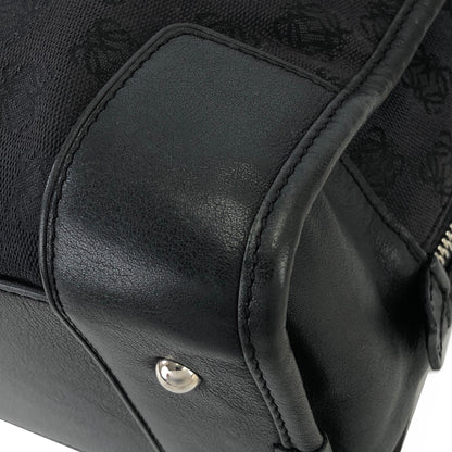 LOEWE Amazona 28 Anagram Pattern Jacquard Bostonbag Handbag Black Vintage dvu3yt