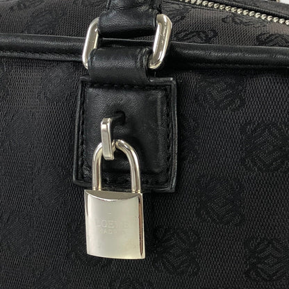 LOEWE Amazona 28 Anagram Pattern Jacquard Bostonbag Handbag Black Vintage dvu3yt