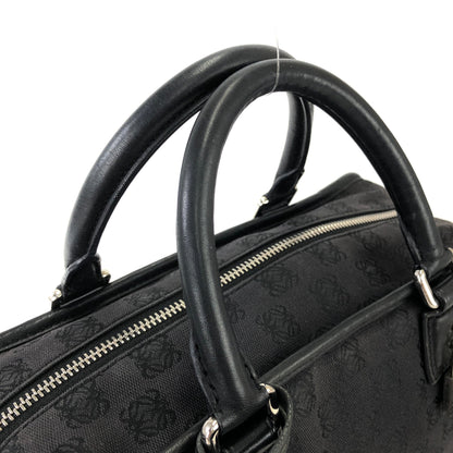 LOEWE Amazona 28 Anagram Pattern Jacquard Bostonbag Handbag Black Vintage dvu3yt