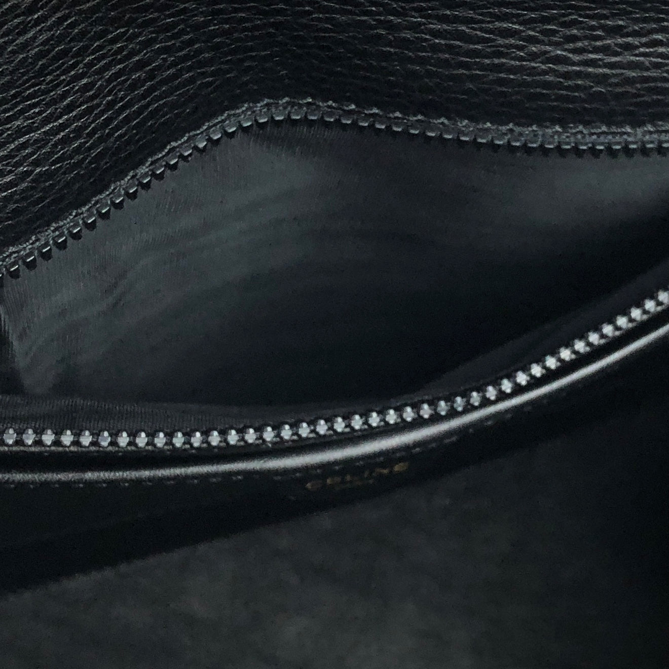 CELINE Mantel Chain Gancini Handbag Black Vintage Old Celine vtz7d4