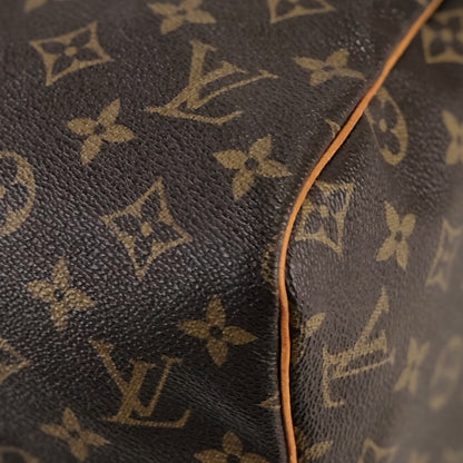 LOUIS VUITTON Monogram Cadena Mini Boston Speedy 30 M41526 Handbag Brown Vintage Old ykv3i7