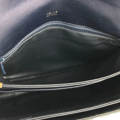 CELINE Macadam Triomphe Blason 單肩包 海軍藍 復古老款 celine nabwvx