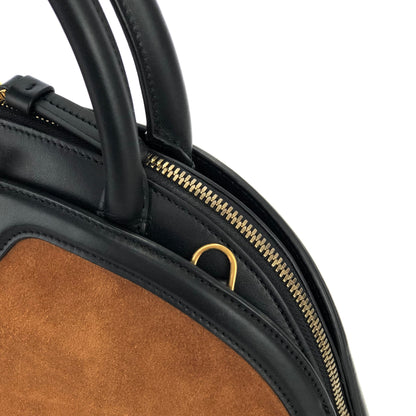 Salvatore Ferragamo Gancini Suede Crossbody Shoulderbag Handbag Brown Vintage Old vbcejj