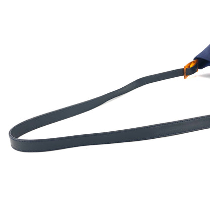 Yves Saint Laurent YSL Embossed Nylon Leather Drawstring Shoulder bag Navy Vintage Old diyz6v