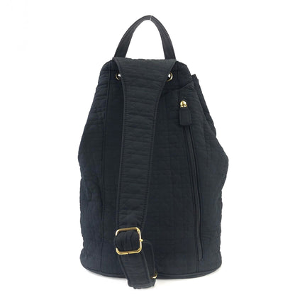 Christian Dior Cannage Drawstring Charm Nylon Sling bag  Black h73wja
