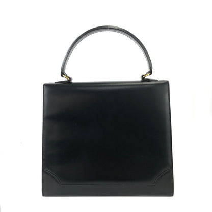 CELINE Mantel Chain Gancini Handbag Crossbody Shoulder bag Black Vintage Old Celine 7vuth5