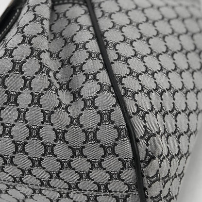 CELINE Macadam Fabric Hobobag Handbag Black Vintage Old CELINE ghyyp7