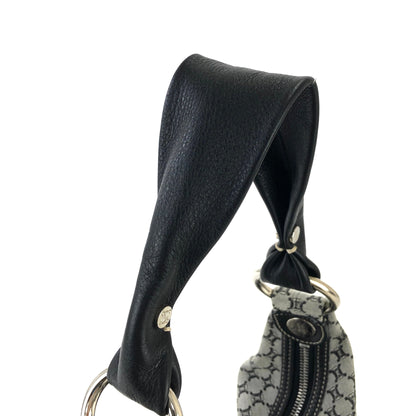 CELINE Macadam Fabric Hobobag Handbag Black Vintage Old CELINE ghyyp7