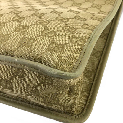 GUCCI GG canvas Logo Crossbody Shoulder bag Beige 91762 Vintage Old 7tbrjf