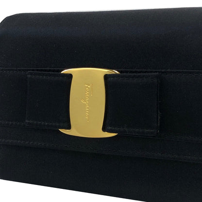 Salvatore Ferragamo Vala 鏈條小號肩背包 黑色 復古 舊款 u86jac