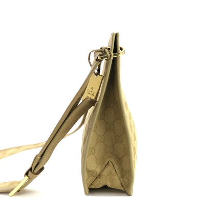 GUCCI GG canvas Logo Crossbody Shoulder bag Beige 91762 Vintage Old 7tbrjf