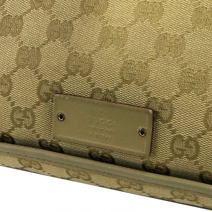 GUCCI GG canvas Logo Crossbody Shoulder bag Beige 91762 Vintage Old 7tbrjf