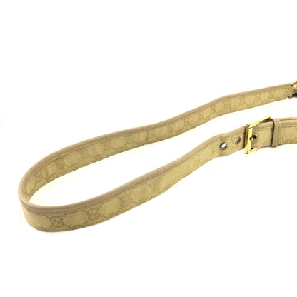 GUCCI GG canvas Logo Crossbody Shoulder bag Beige 91762 Vintage Old 7tbrjf