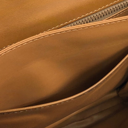 CELINE Macadam Blason Shoulder bag  White Old CELINE Vintage hd78ur